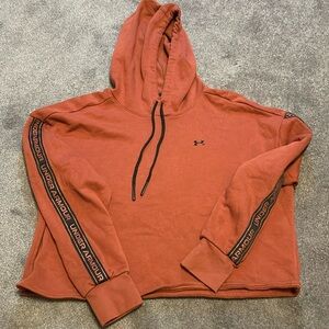 Under Armour cropped hoodie size XL.. burnt orange color